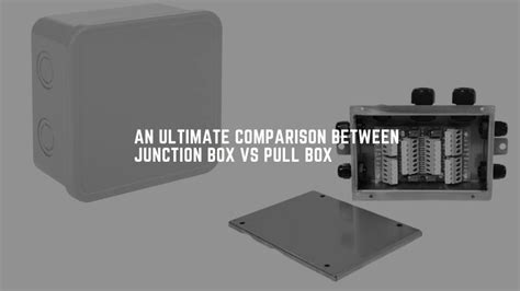 why junction box is used|junction box and utility difference.